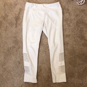 White yoga pants